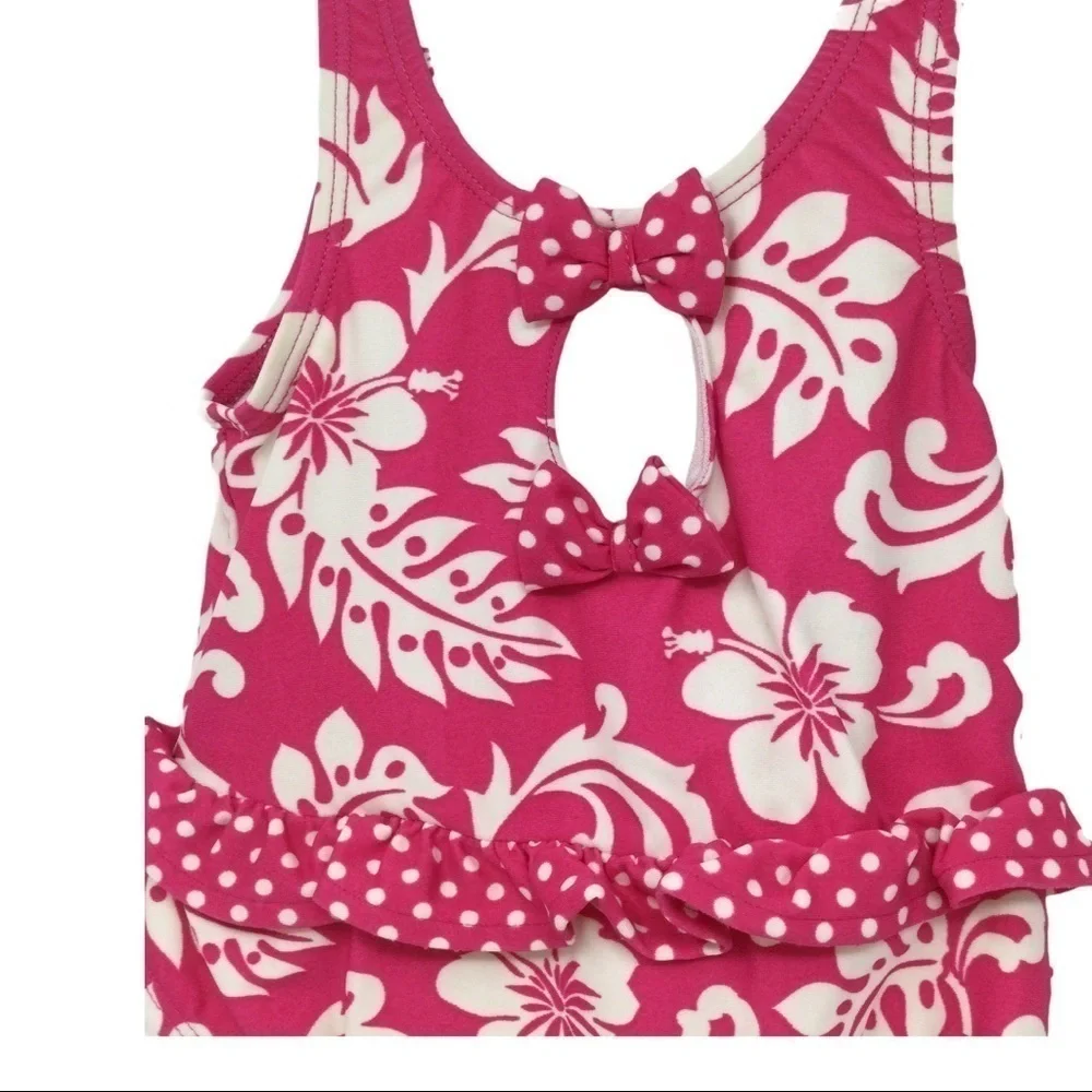 Children’s Place Hawaiian ruffle bottom swimsuit